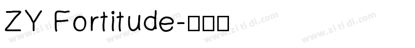 ZY Fortitude字体转换